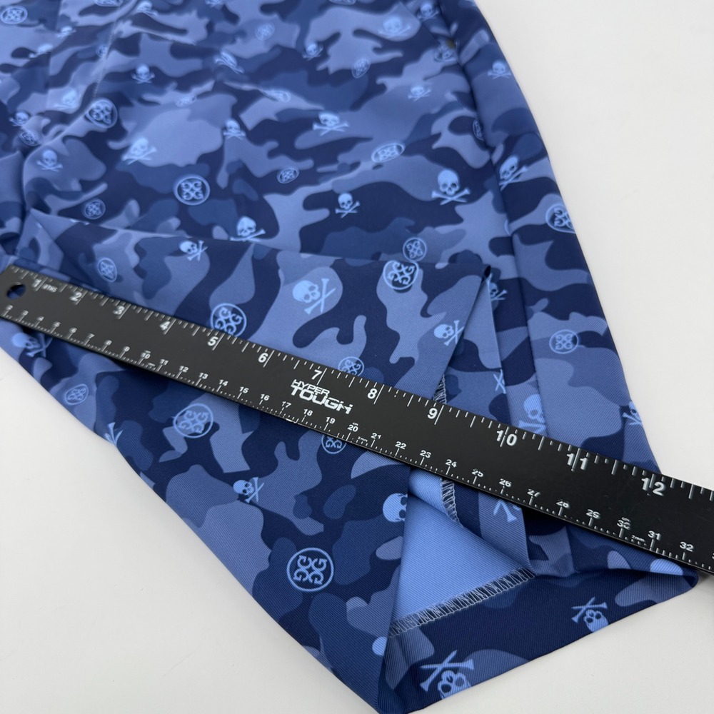 G/FORE Mens Blue Camo Skull & T's Golf Shorts Size 33 Camouflage Performance - Picture 6 of 6